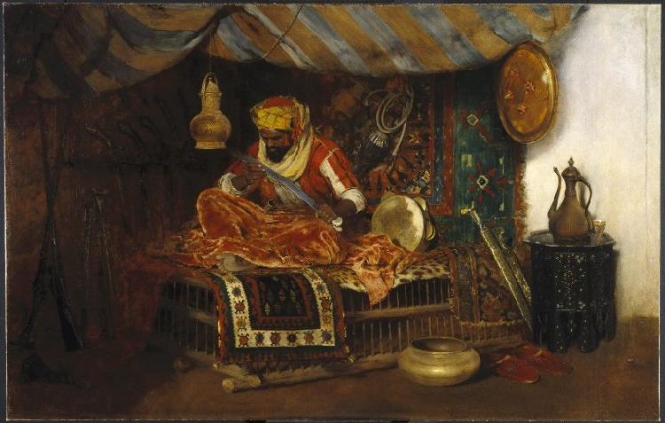 William Merrit Chase Moorish Warrior Sweden oil painting art